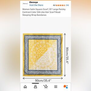 Women Satin Square Scarf (2)